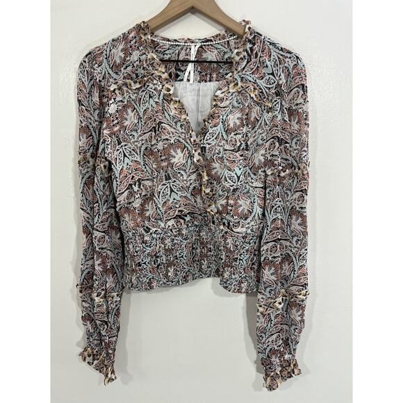 Boho Indie Maximalist Fairy Whimsical Dainty Cottage Crop Top S Romantic Y2K - Picture 1 of 14